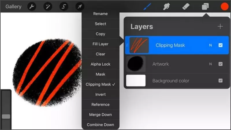 Procreate cũng sở hữu những kỹ thuật layer, chỉnh sửa và quản lý các chi tiết