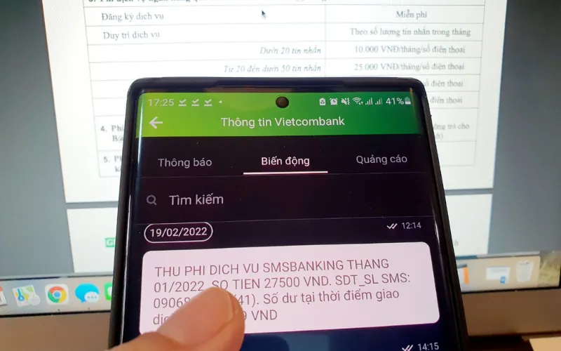 Lợi ích khi đăng ký dịch vụ SMS Banking