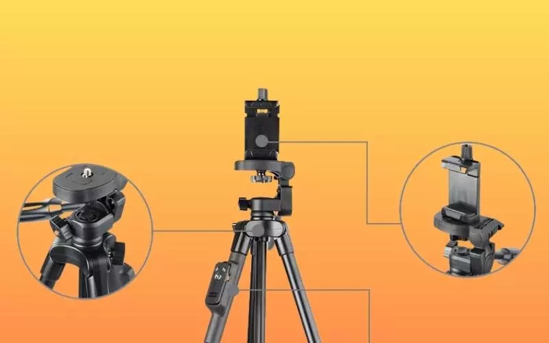 Phần trên của Tripod có 2 loại