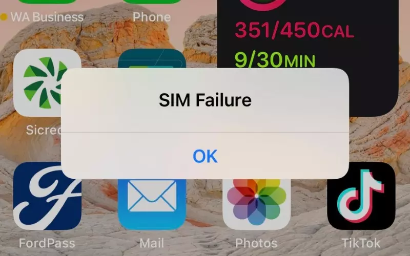 Nếu máy thông báo lỗi SIM Failure, các bạn cần chờ thêm khoảng 10 giây