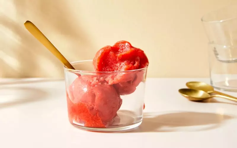 Sorbet là món tráng miệng khá phổ biến ở Châu Âu
