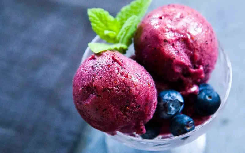 Sorbet có hình dạng giống hạt
