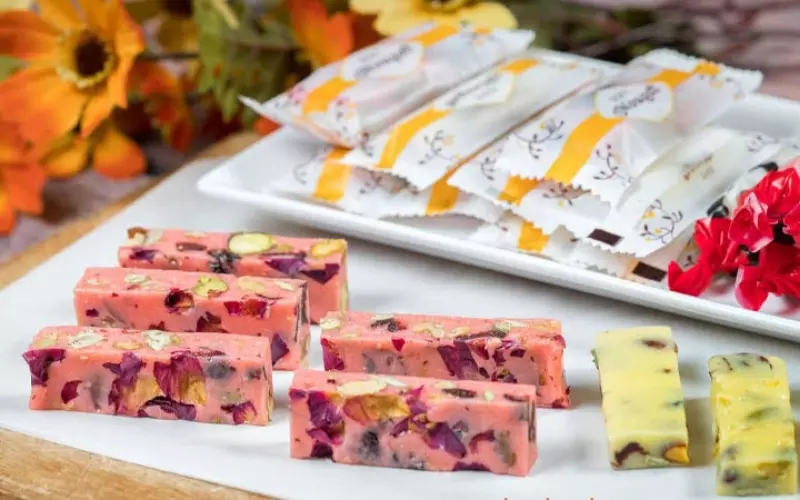 Nougat dâu tây với vị chua ngọt