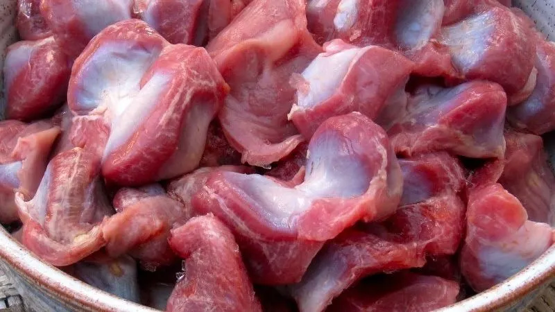 Mề gà sau khi chế biến cung cấp khá nhiều protein