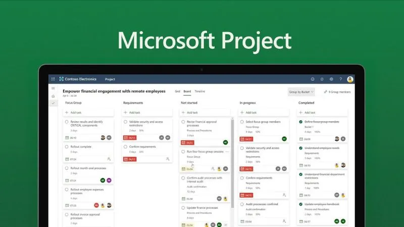 Microsoft Project giúp quản lý dự án vô cùng gọn gàng và hiệu quả