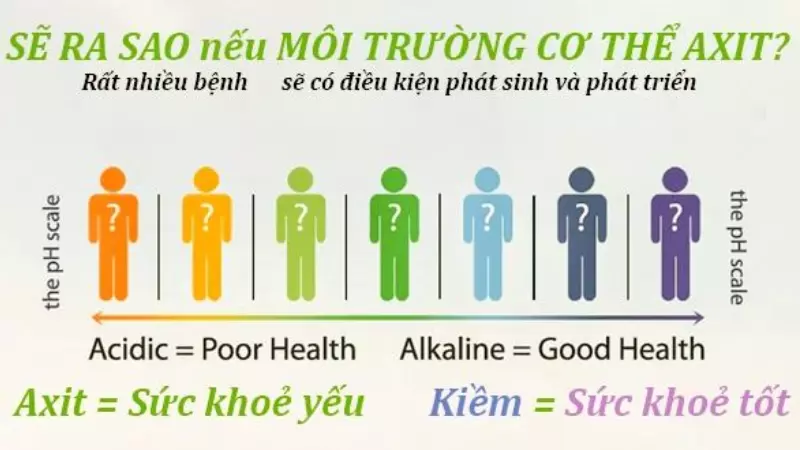 Nếu giá trị pH dưới 7,2 trong máu là cơ thể bạn đang ở mức độ kiềm nguy hiểm