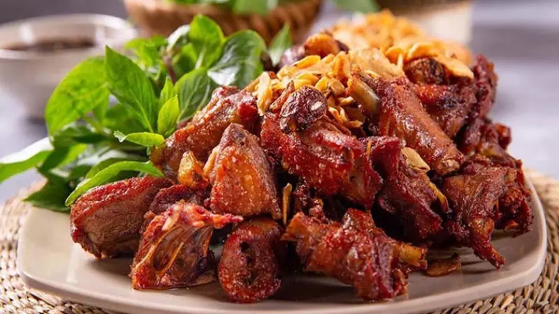 Thịt ngan nướng ngũ vị