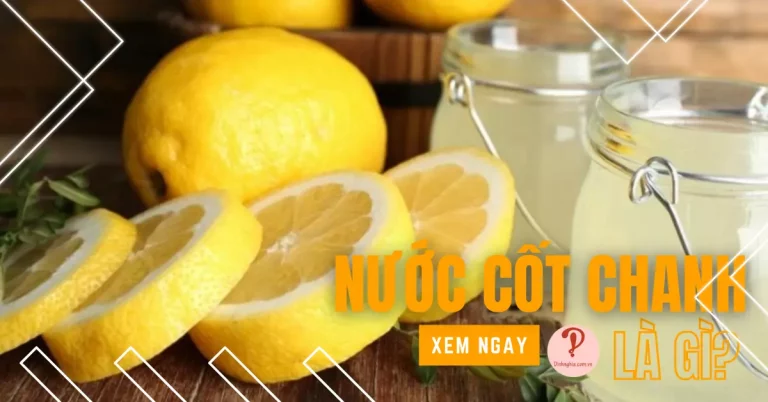 nước cốt chanh là gì