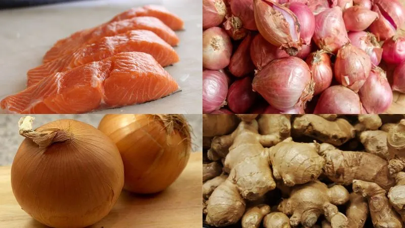 Các nguyên liệu chính để làm pate cá hồi