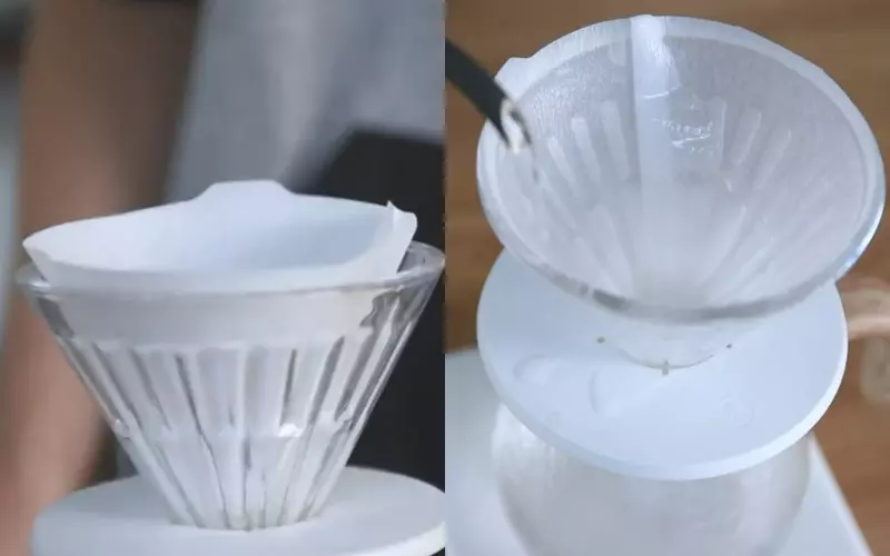 Bước 2: Làm sạch dụng cụ pha cà phê