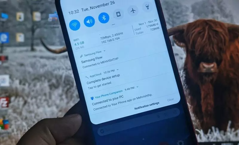 Điểm truy cập Hotspot cho phép bạn kết nối máy tính trực tiếp với điện thoại Samsung