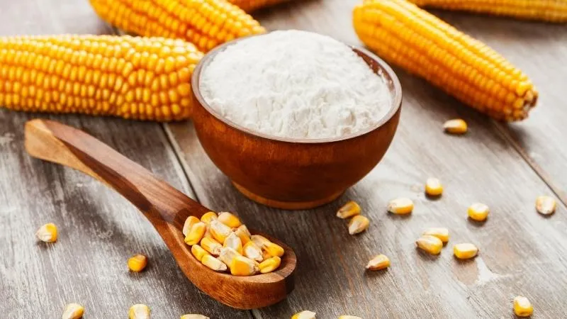 Tinh bột bắp được sử dụng để chế biến các món bánh