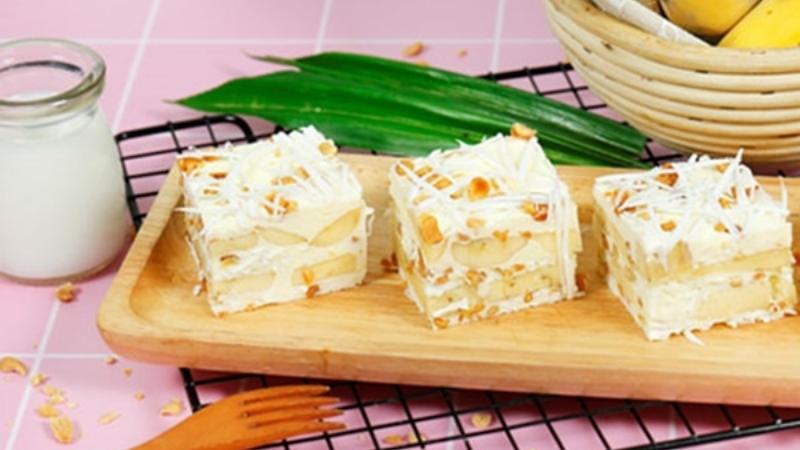 Kem chuối sữa đặc