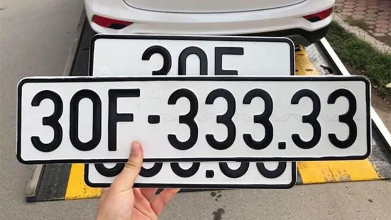 Có được đổi biển số định danh nếu không ưng ý?