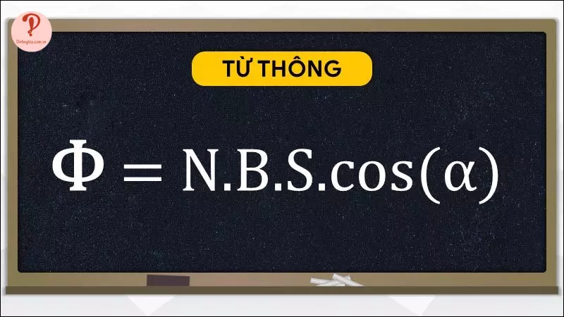 Biểu thức từ thông của khung