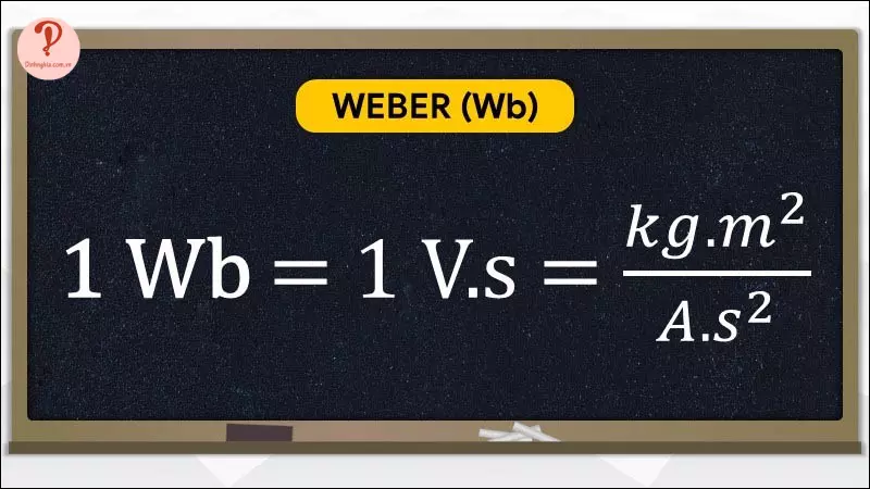 Weber là đơn vị của đại lượng từ thông trong hệ đo lường quốc tế