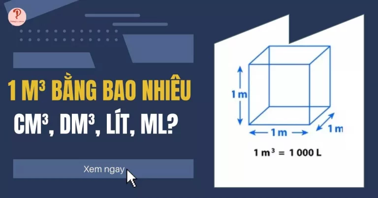 1 m3 bằng bao nhiêu cm3
