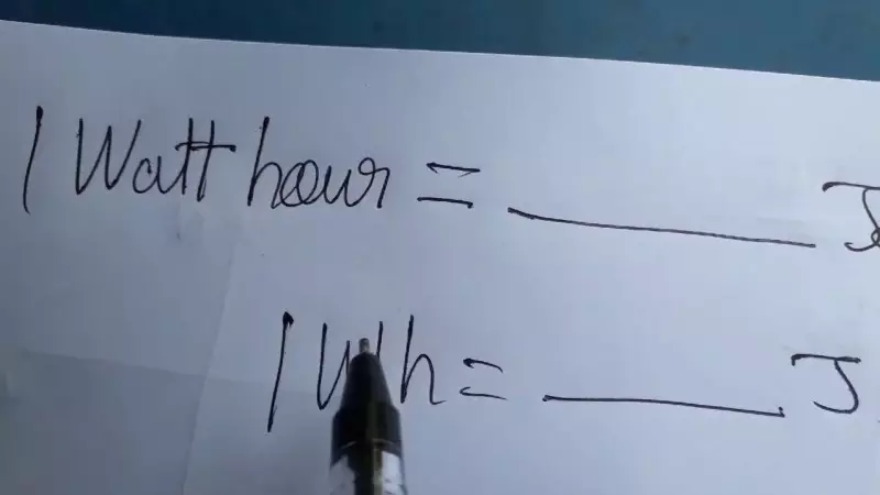 1Wh = 3600J
