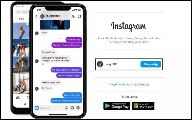 Nếu bạn đã có sẵn tài khoản Facebook thì bạn có thể chọn đăng nhập bằng Facebook