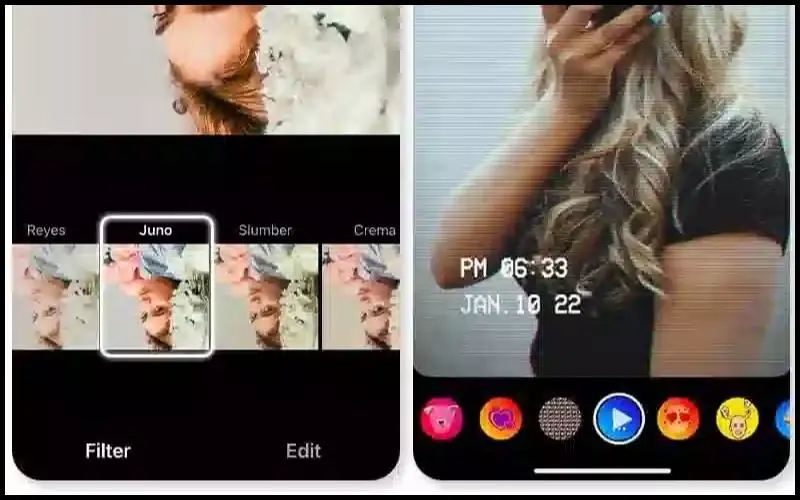 Ứng dụng IG có thể sử dụng được rất nhiều các hiệu ứng hình ảnh và video khác nhau