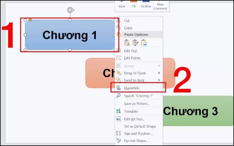 Hiệu ứng này sẽ giúp các bạn có thể liên kết trực tiếp các slide và sẽ dễ dàng di chuyển slide