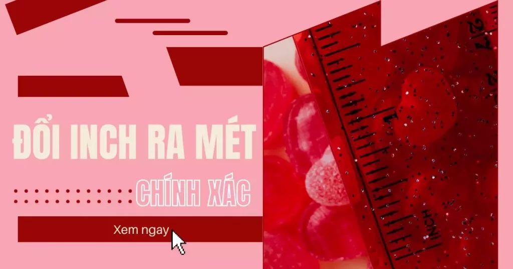 đổi inch sang m
