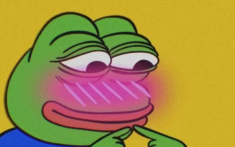 Meme Pepe ngại ngùng