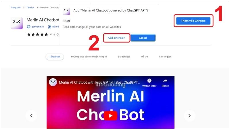 Thêm tiện ích vào Chrome