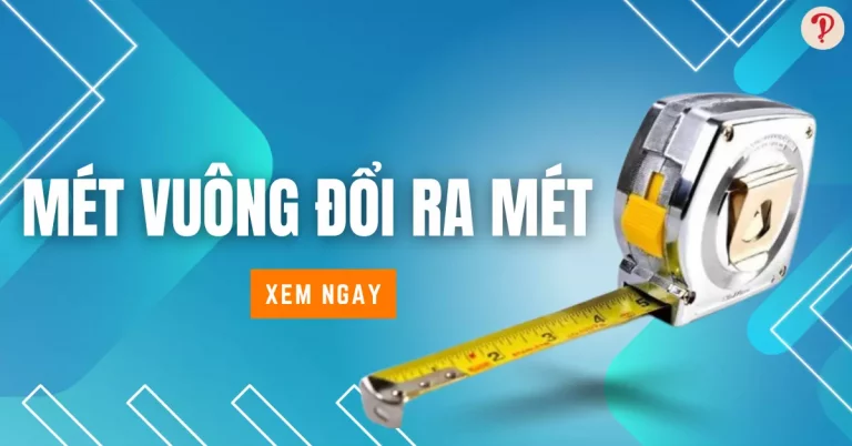 mét vuông đổi ra mét
