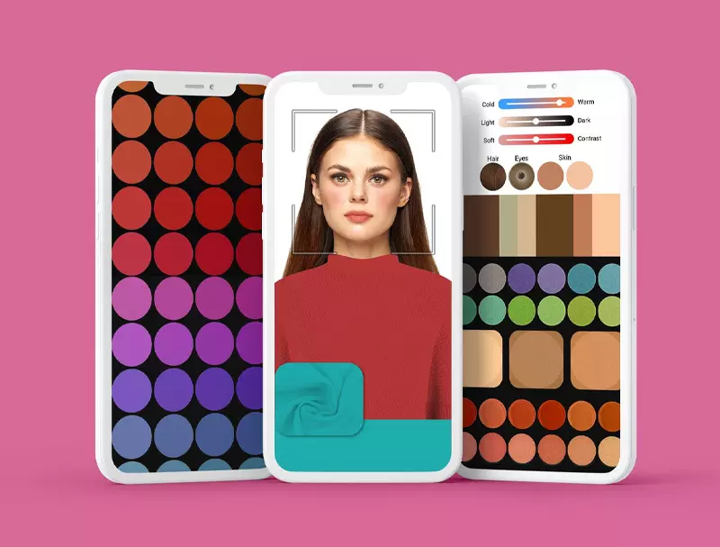 Giao diện ứng dụng Seasonal color analysis