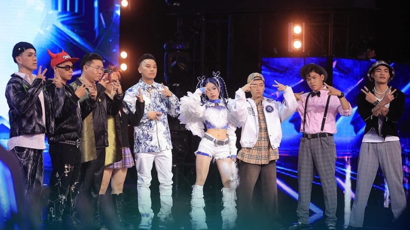 Thái VG cùng các thí sinh Rap Việt 2023