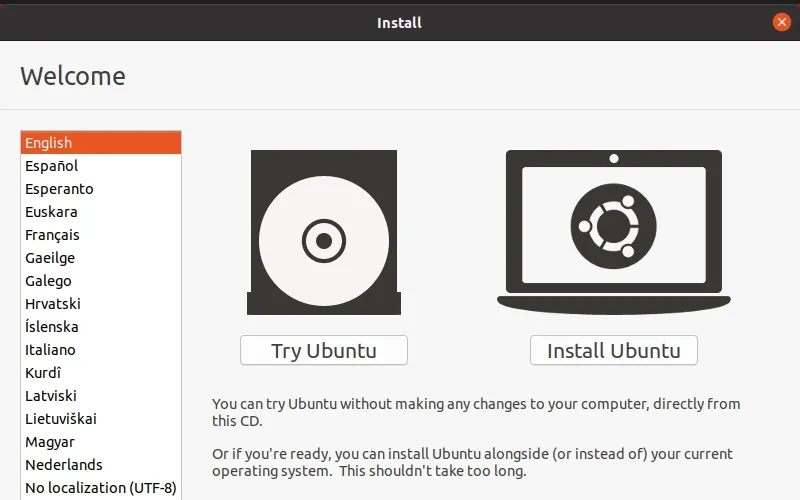 Mỗi phiên bản Ubuntu được phát hành nó sẽ có một đĩa chạy trực tiếp